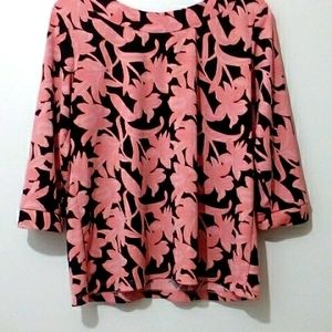 Penmans vintage black and pink floral blouse